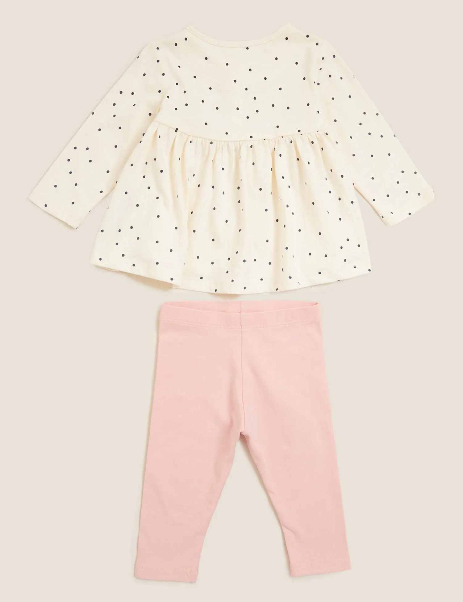 2pc Cotton Spot Print Outfit