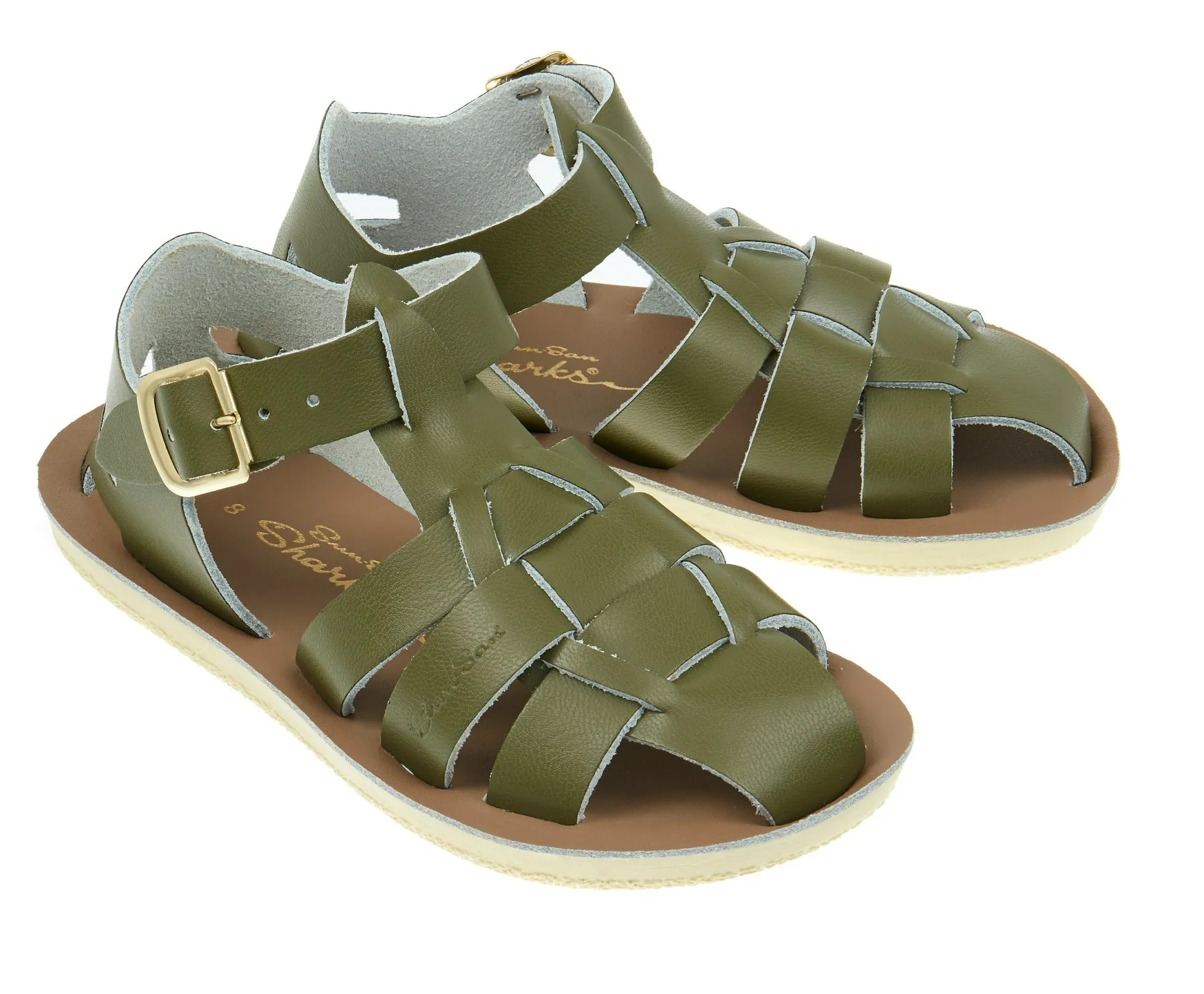 (4416) Salt-Water Sandal Shark - OLIVE