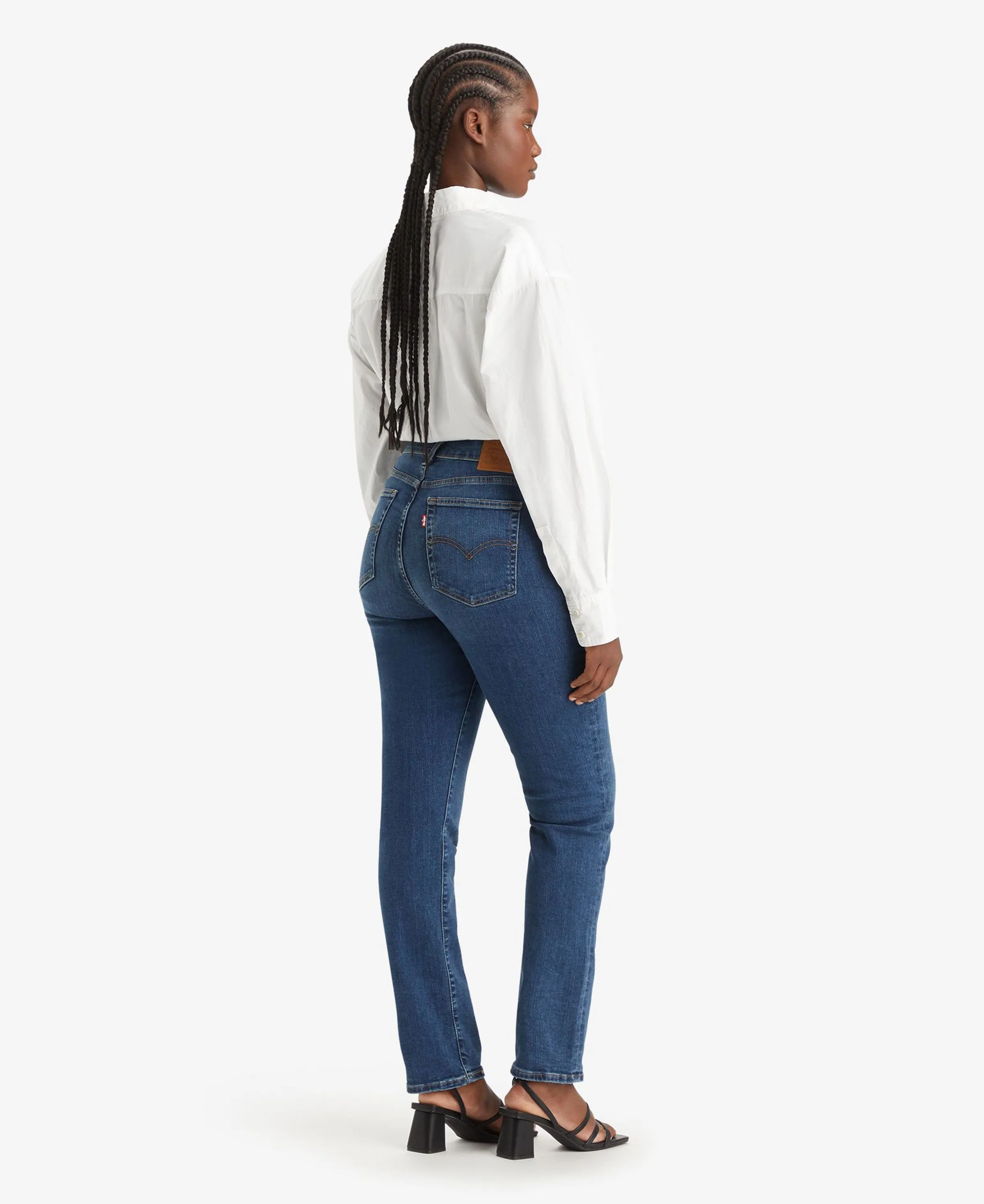 724 High Rise Straight Jeans - Blue Wave Dark