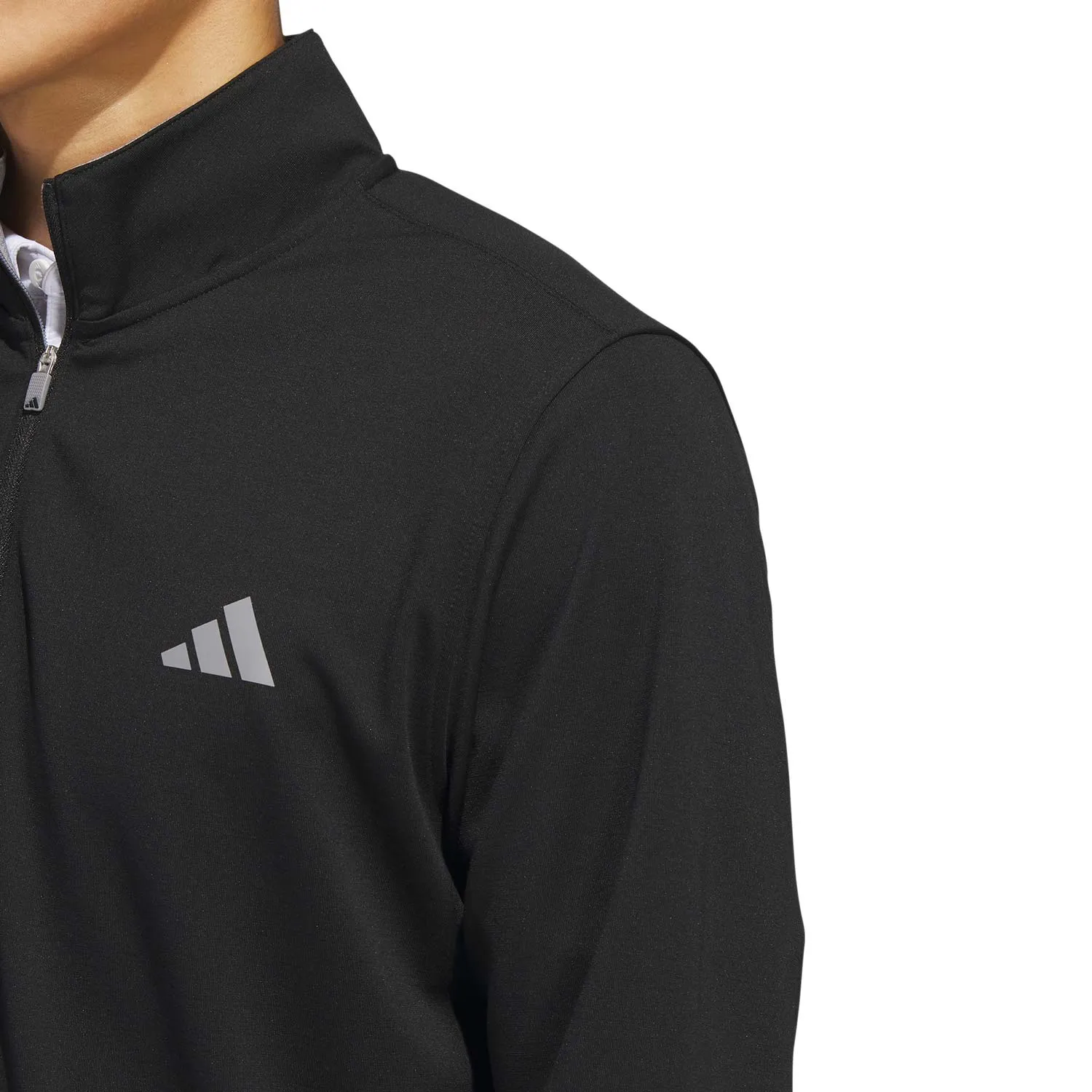 adidas Golf Elevated Quarter Zip Pullover - Black