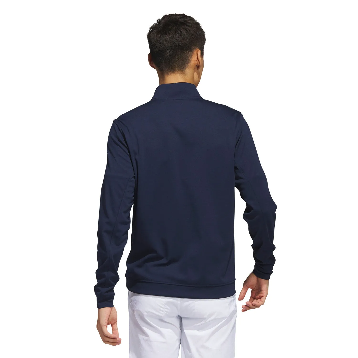 adidas Golf Elevated Quarter Zip Pullover - Collegiate Navy