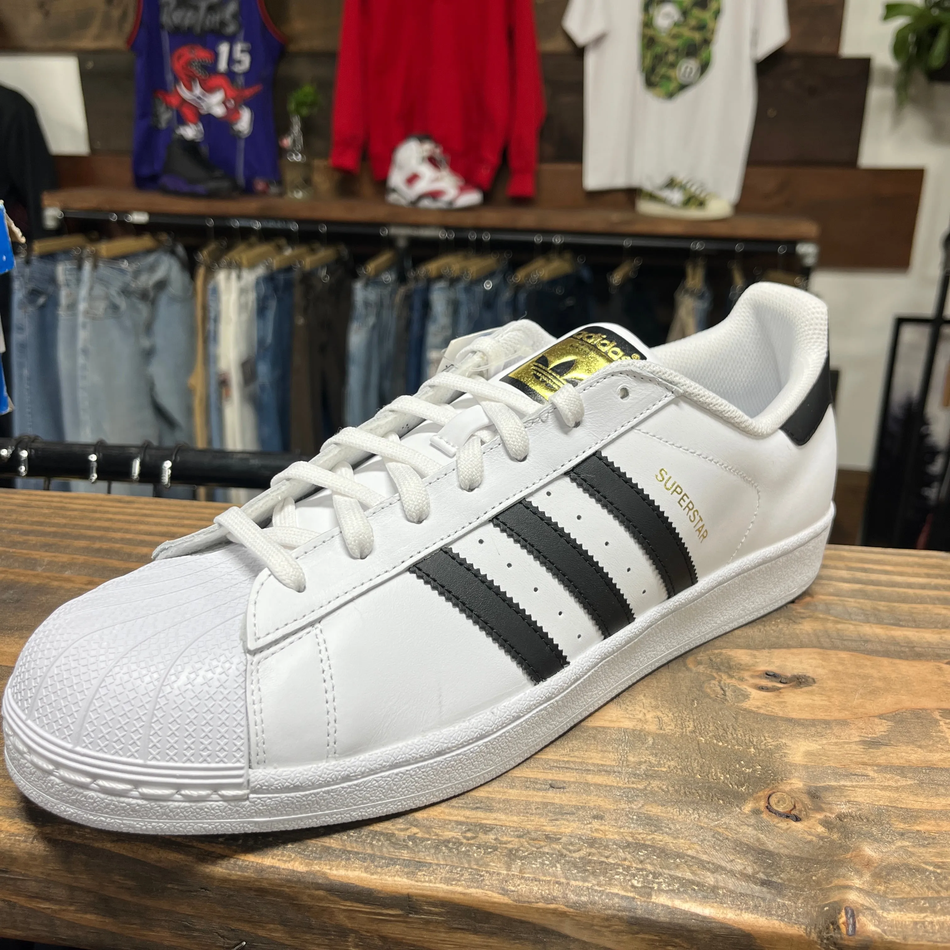 Adidas Superstar 'White Black' Size 14 (DS)