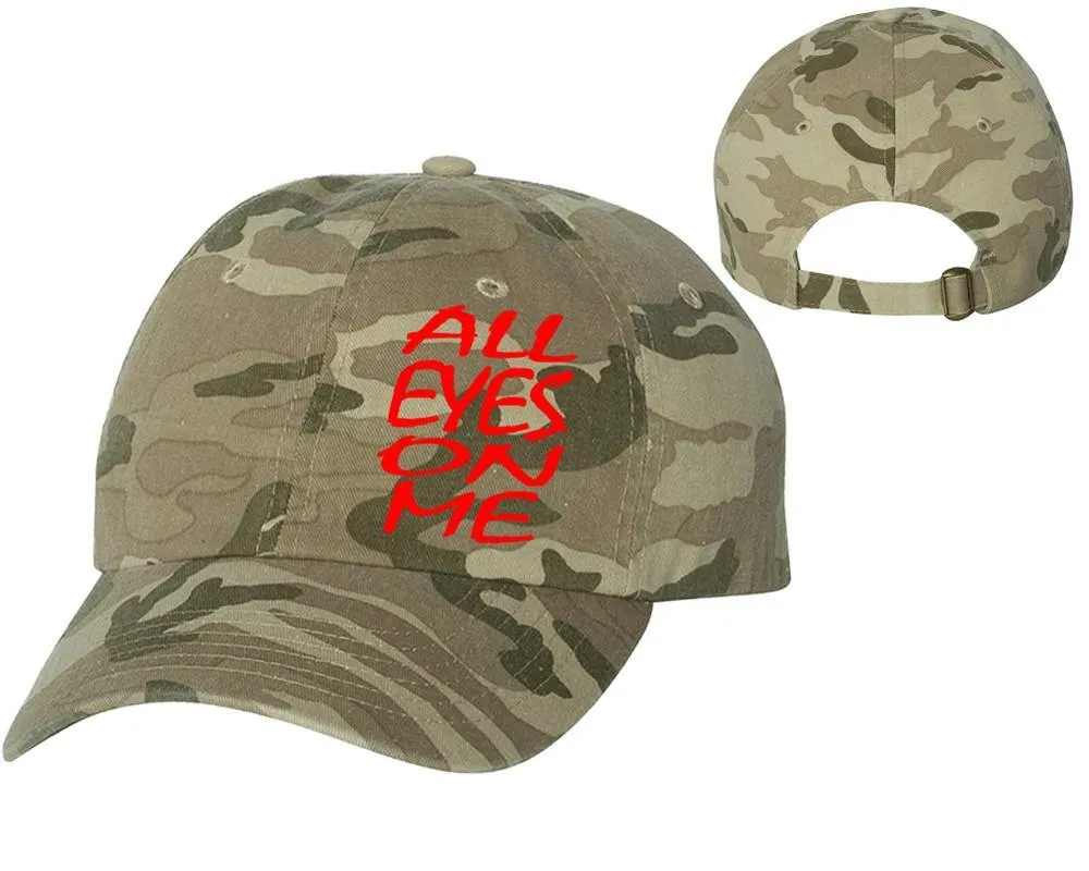 All Eyes On Me Baseball Cap, Heat Transfer Baseball Caps