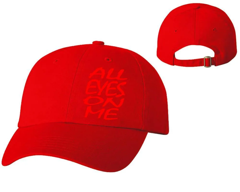 All Eyes On Me Baseball Cap, Heat Transfer Baseball Caps