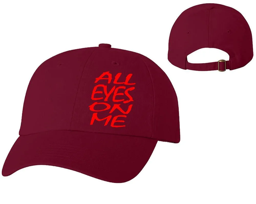 All Eyes On Me Baseball Cap, Heat Transfer Baseball Caps