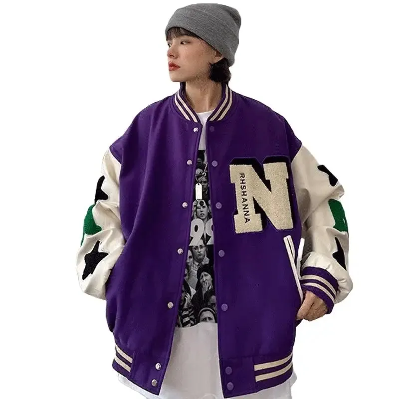 Baseball loose BF embroidery Jacket