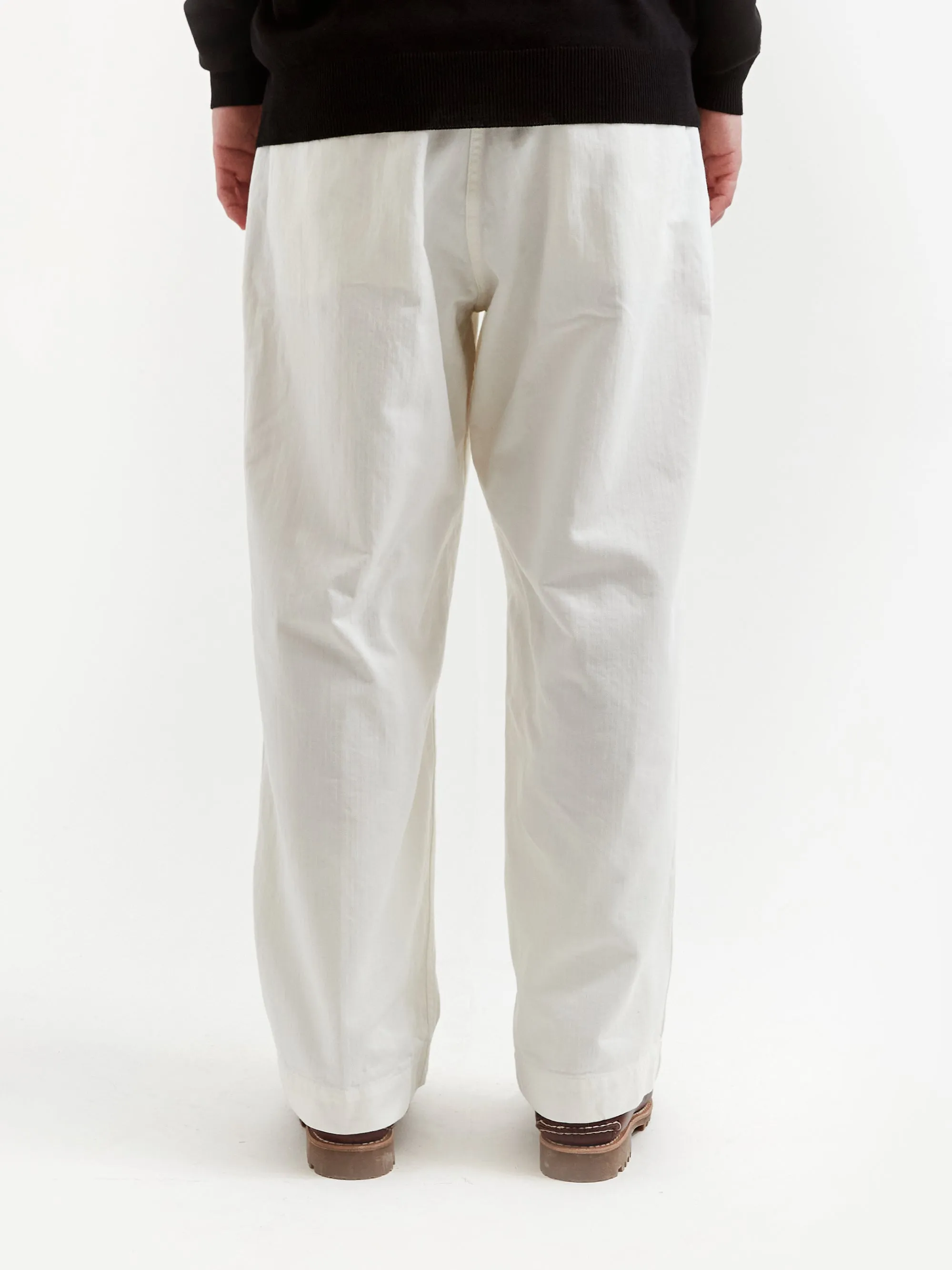 Beams Plus Mil Trouser Herringbone - White