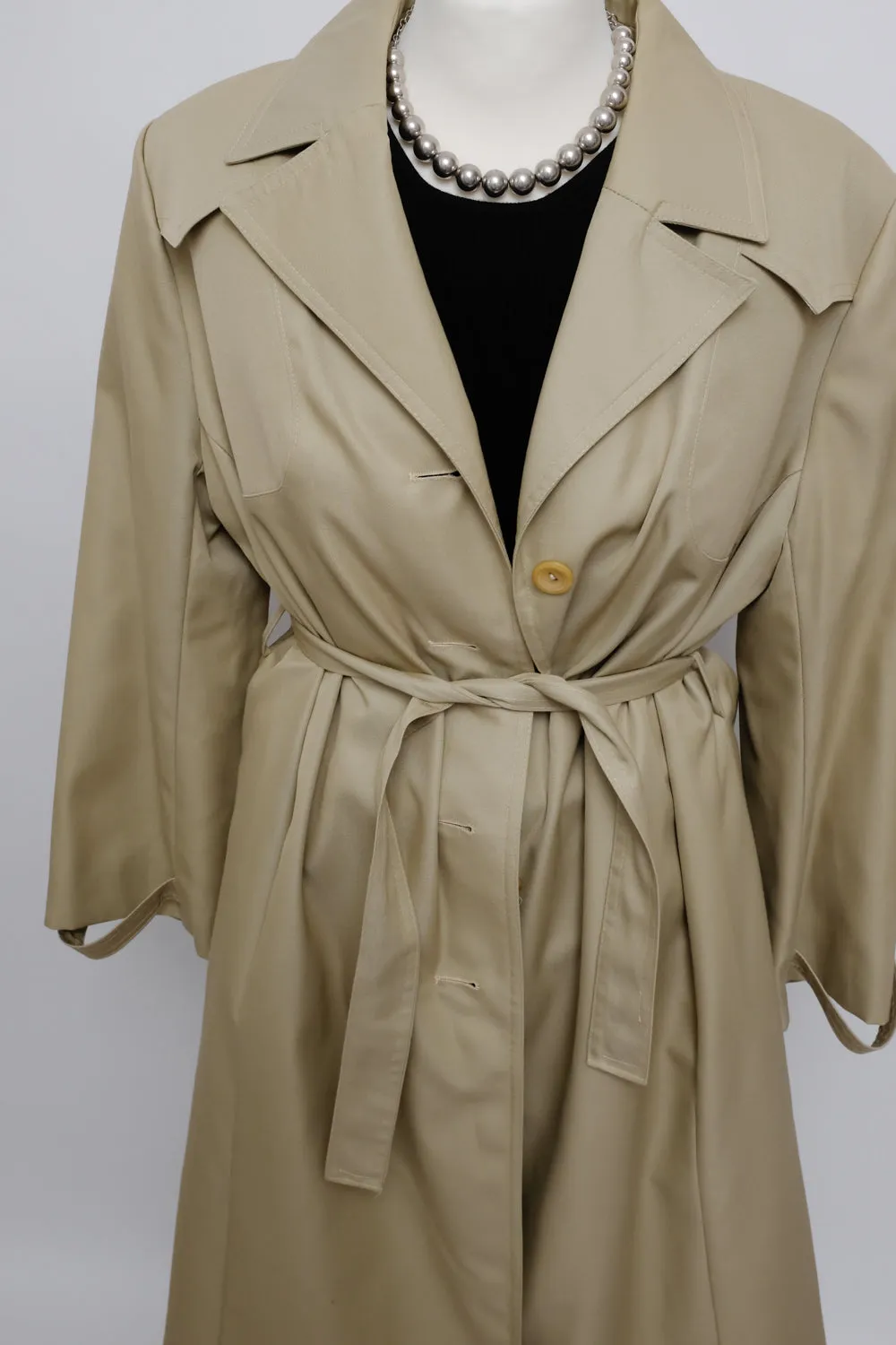 BEIGE CLASSY 1960 VINTAGE TRENCH COAT