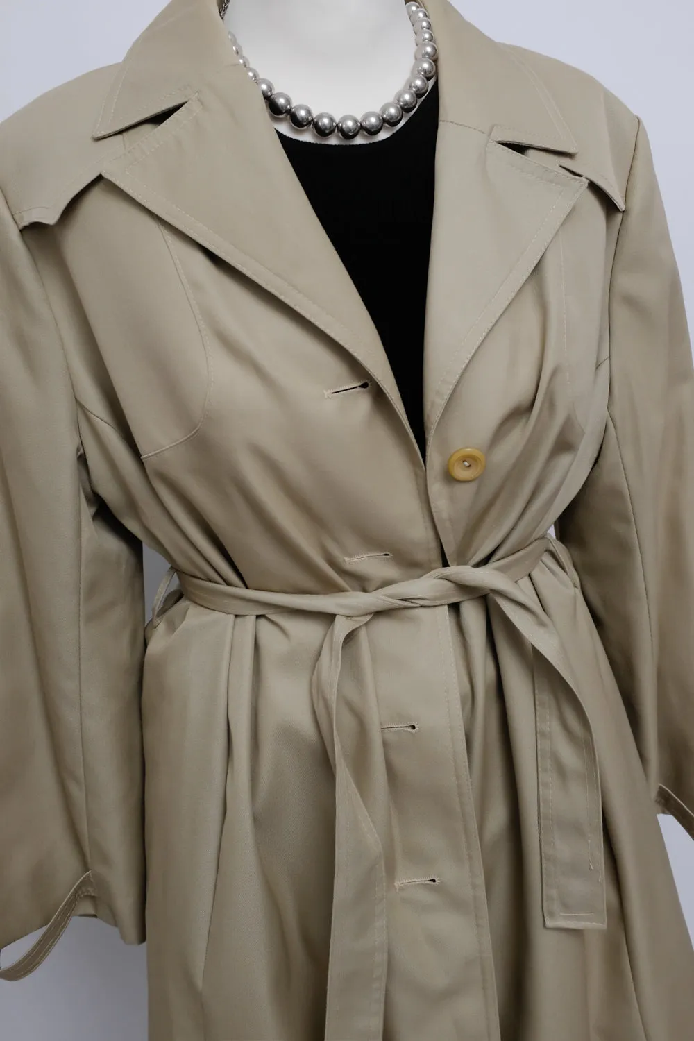 BEIGE CLASSY 1960 VINTAGE TRENCH COAT