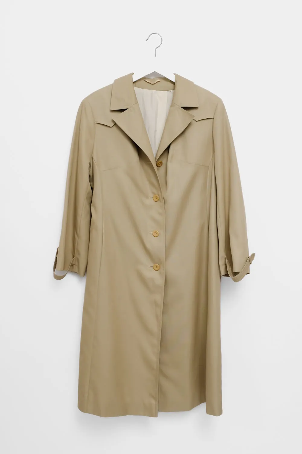 BEIGE CLASSY 1960 VINTAGE TRENCH COAT