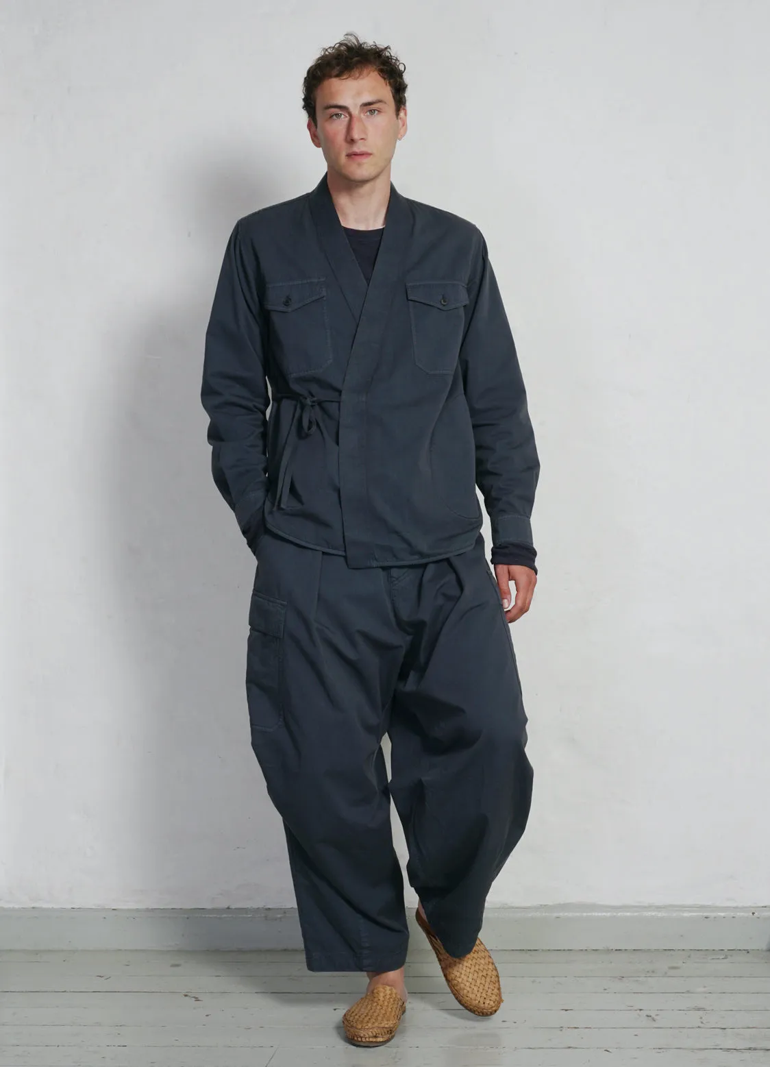 BENNY | Super Wide Ballon Trousers | Blue Grey