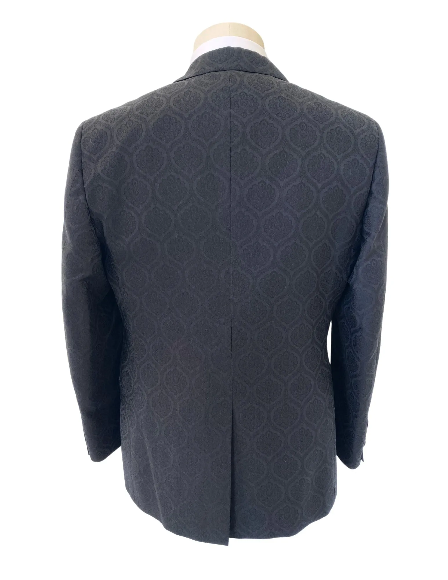 Black Floret Print Dinner Jacket