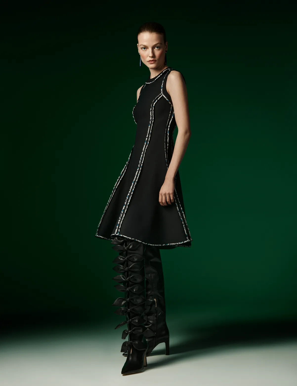 Black Silk Wool Dress