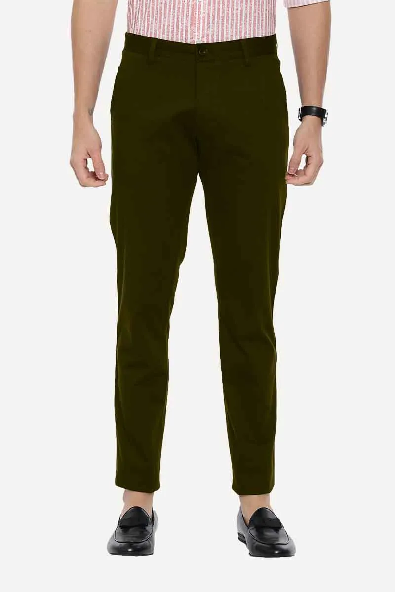 Bronx Chinos - Dark Brown Trouser For Men | Ariser