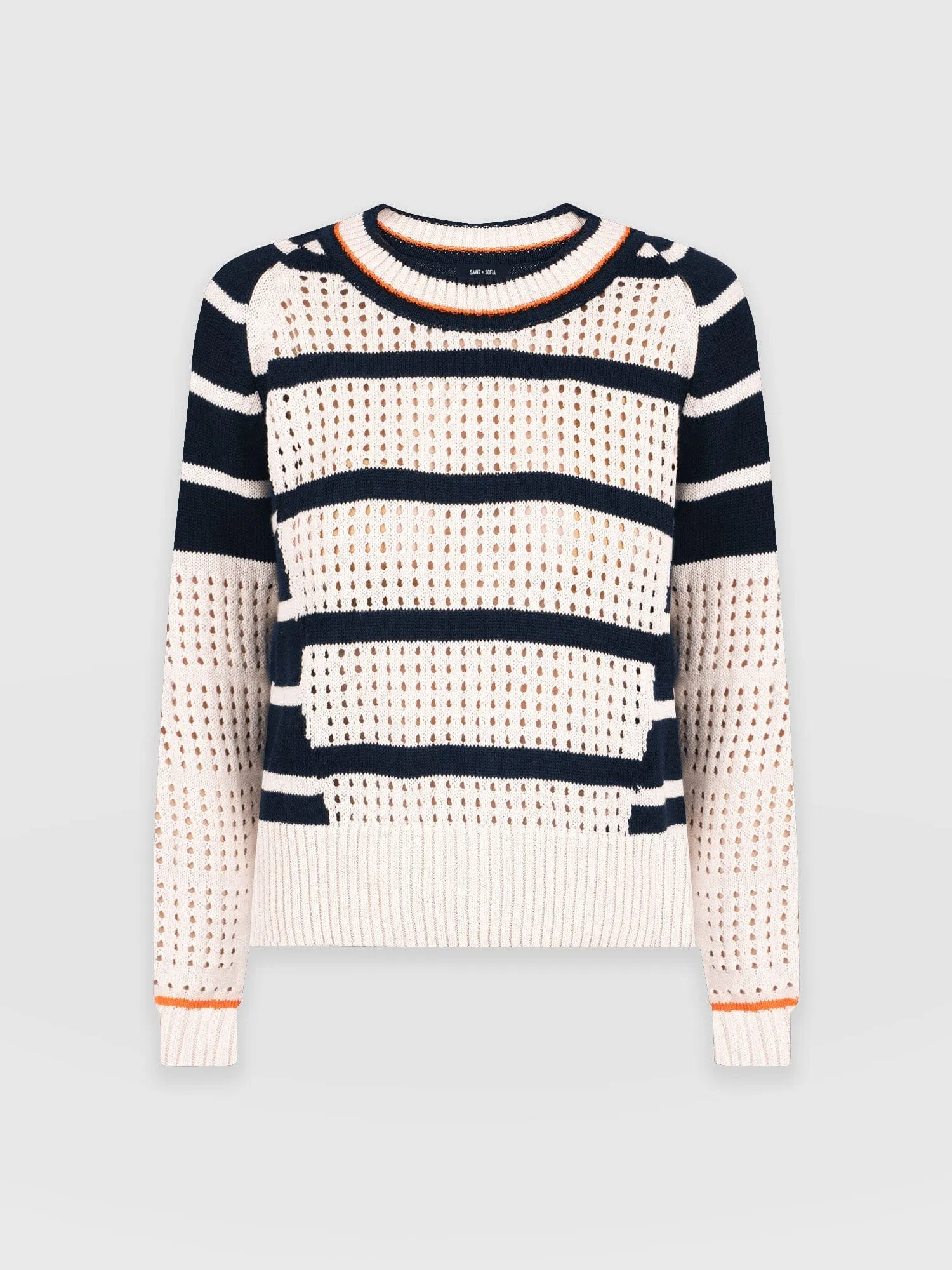 Cambridge Jumper - Cream-Navy