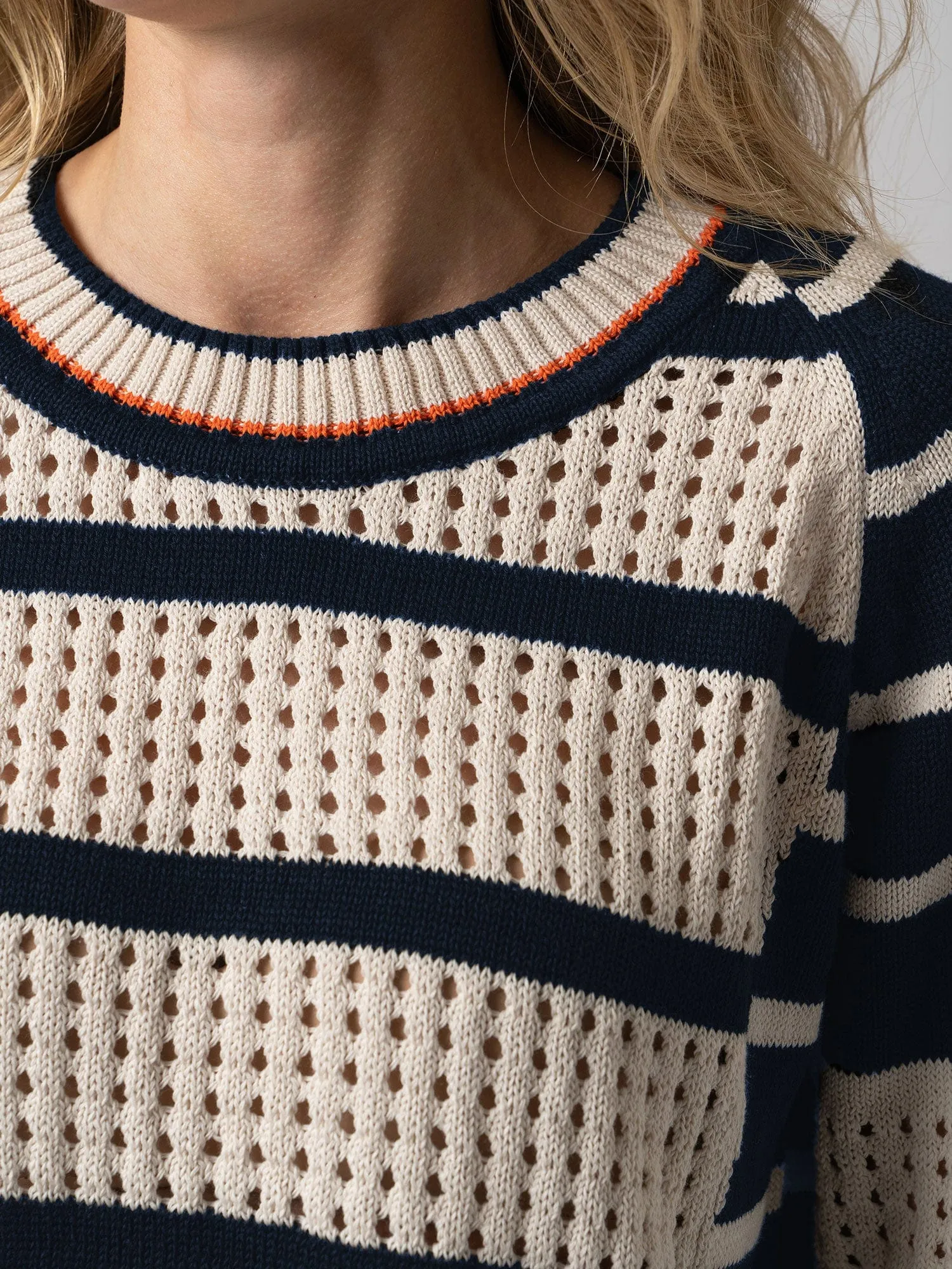 Cambridge Jumper - Cream-Navy