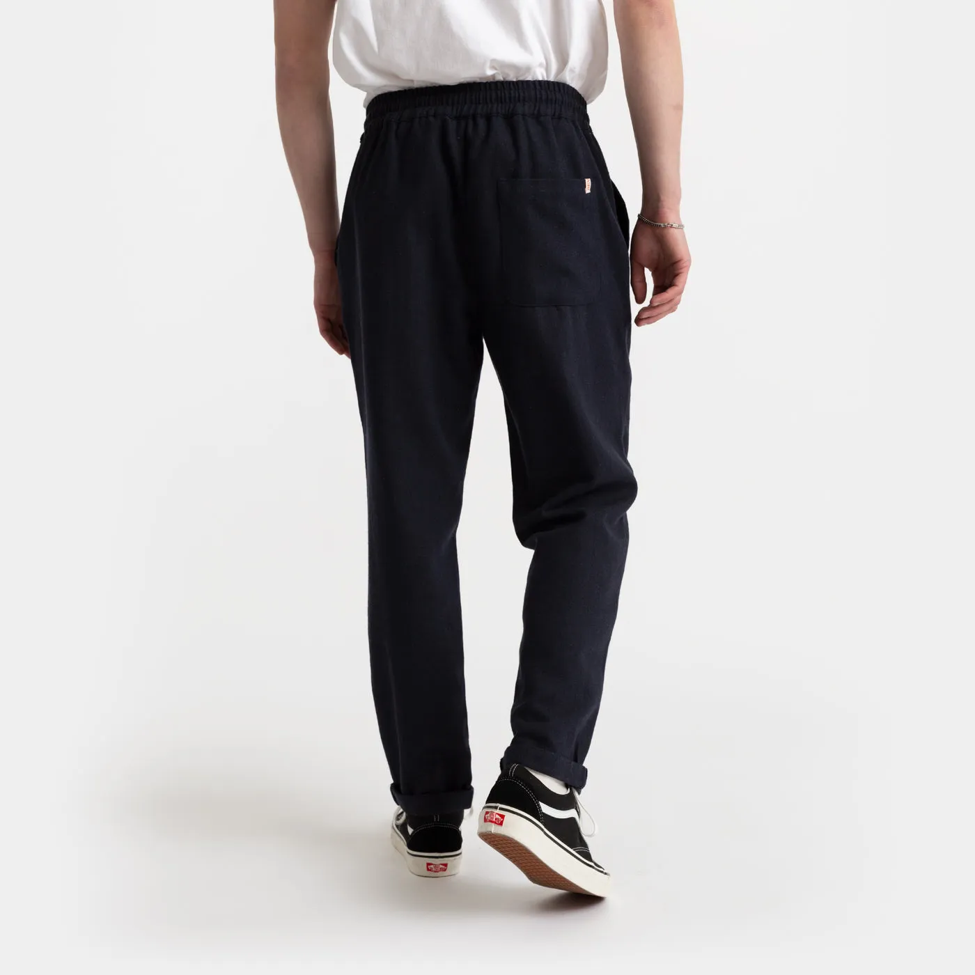 Casual Trousers Herringbone - navy