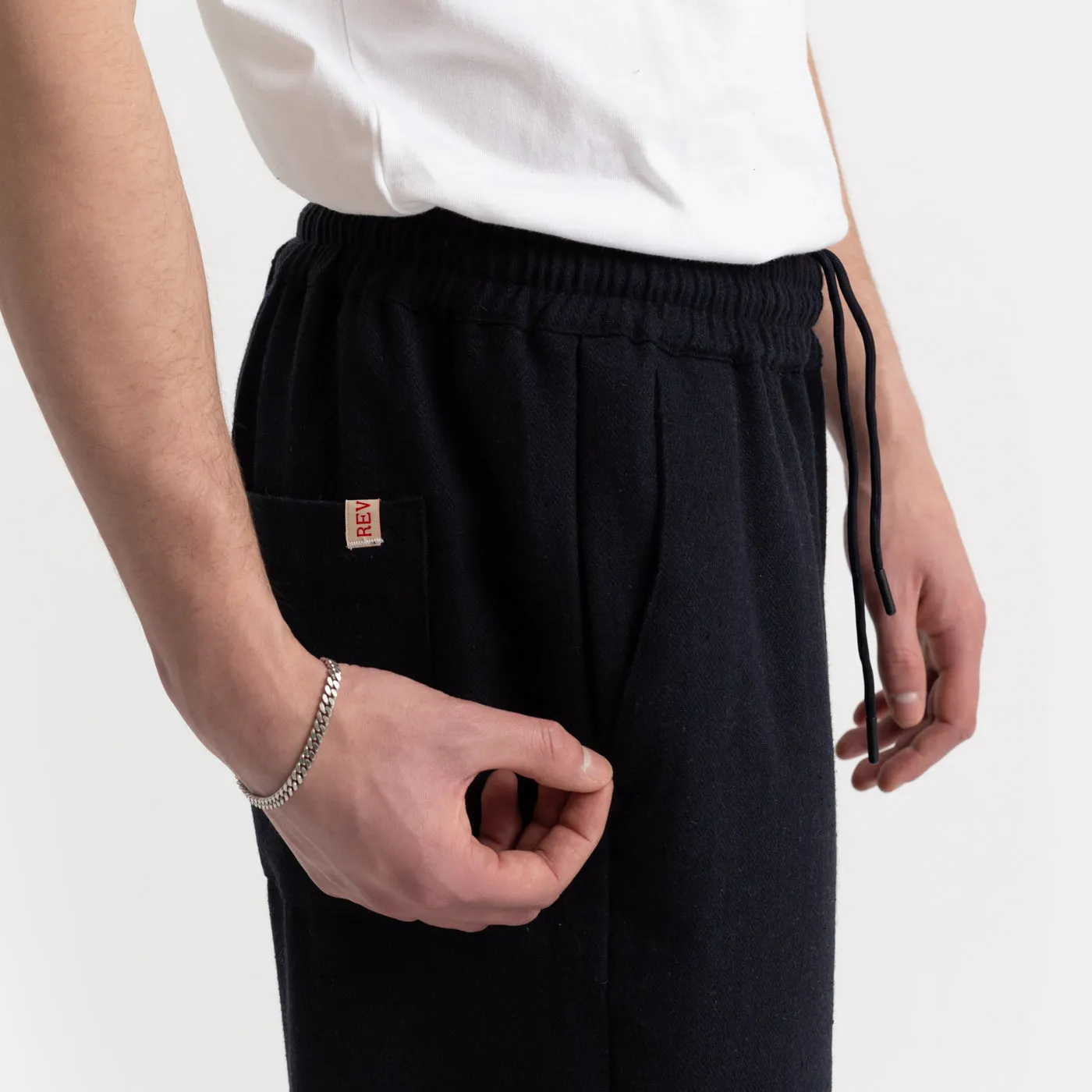 Casual Trousers Herringbone - navy