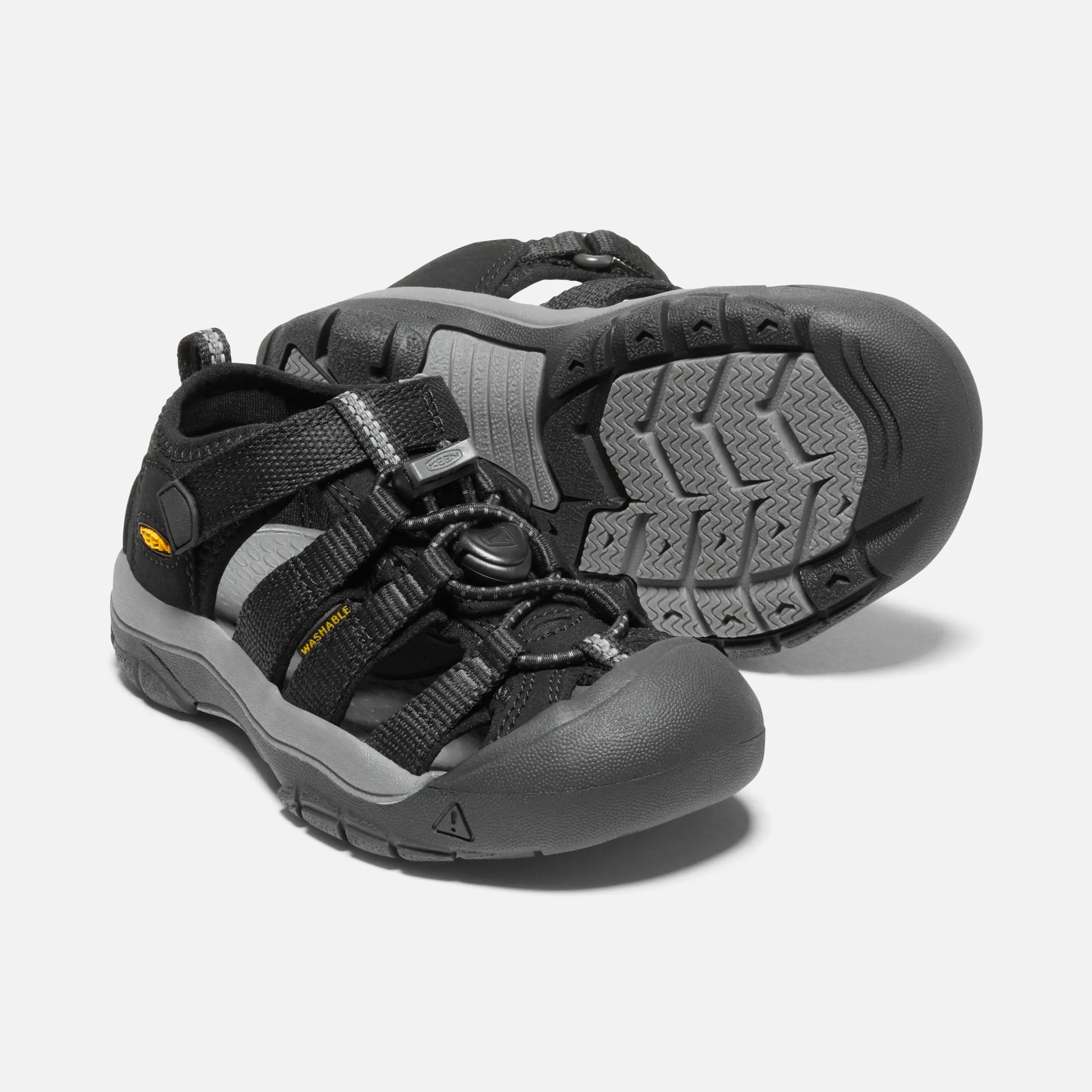 Childrens Newport H2 - Black/Keen Yellow