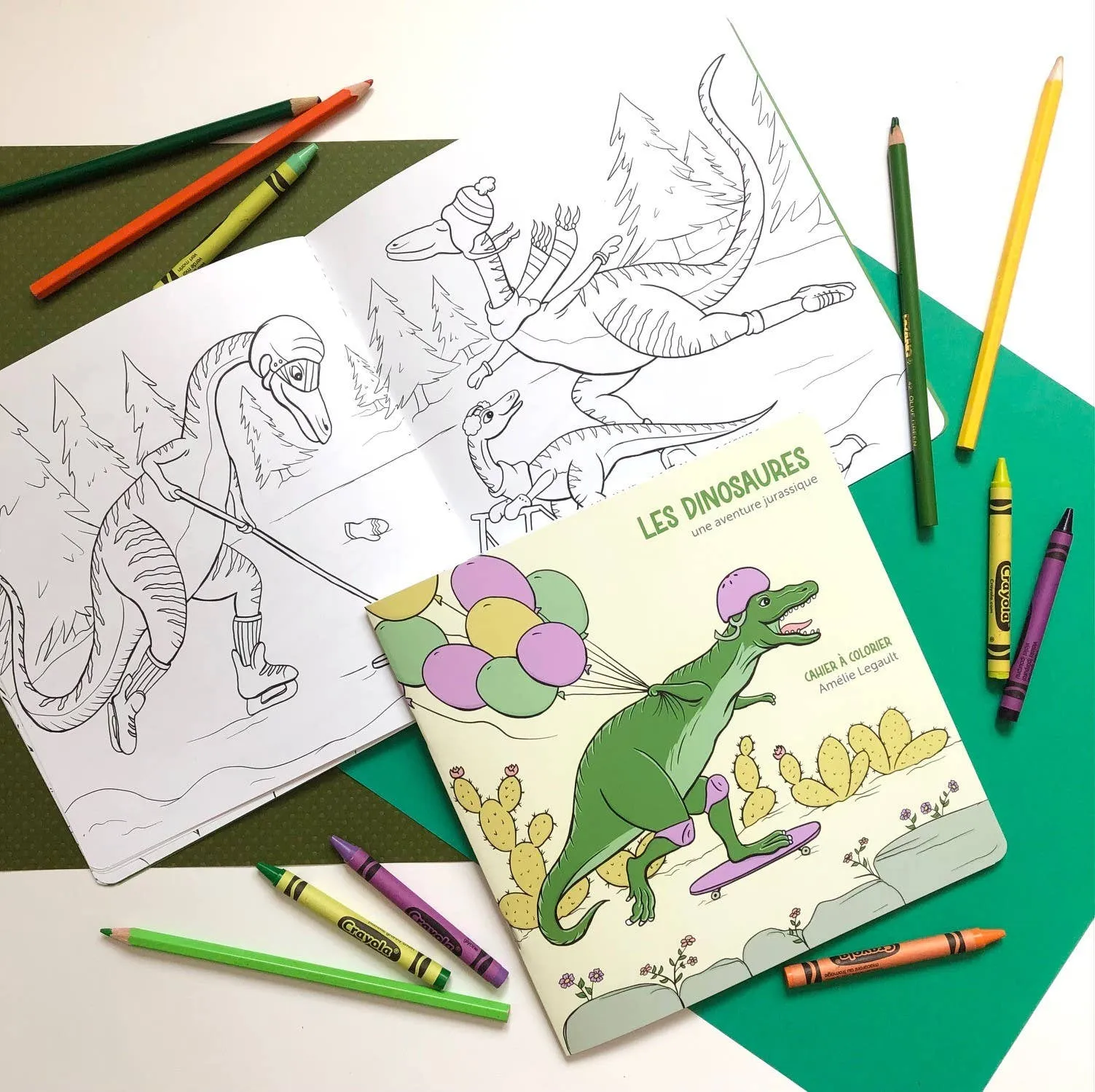 Coloring Book - The Dinosaurs A Jurassic Adventure