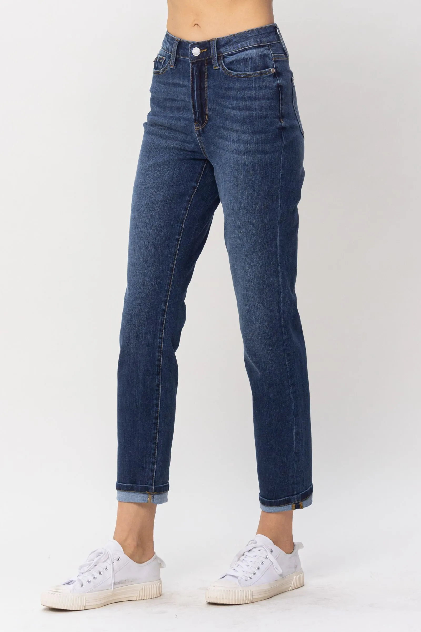 Cool Denim Sustainable Cuff BF Jeans