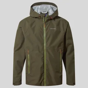 Craghoppers Mens Sebastian Waterproof Breathable Jacket-WOODLAND