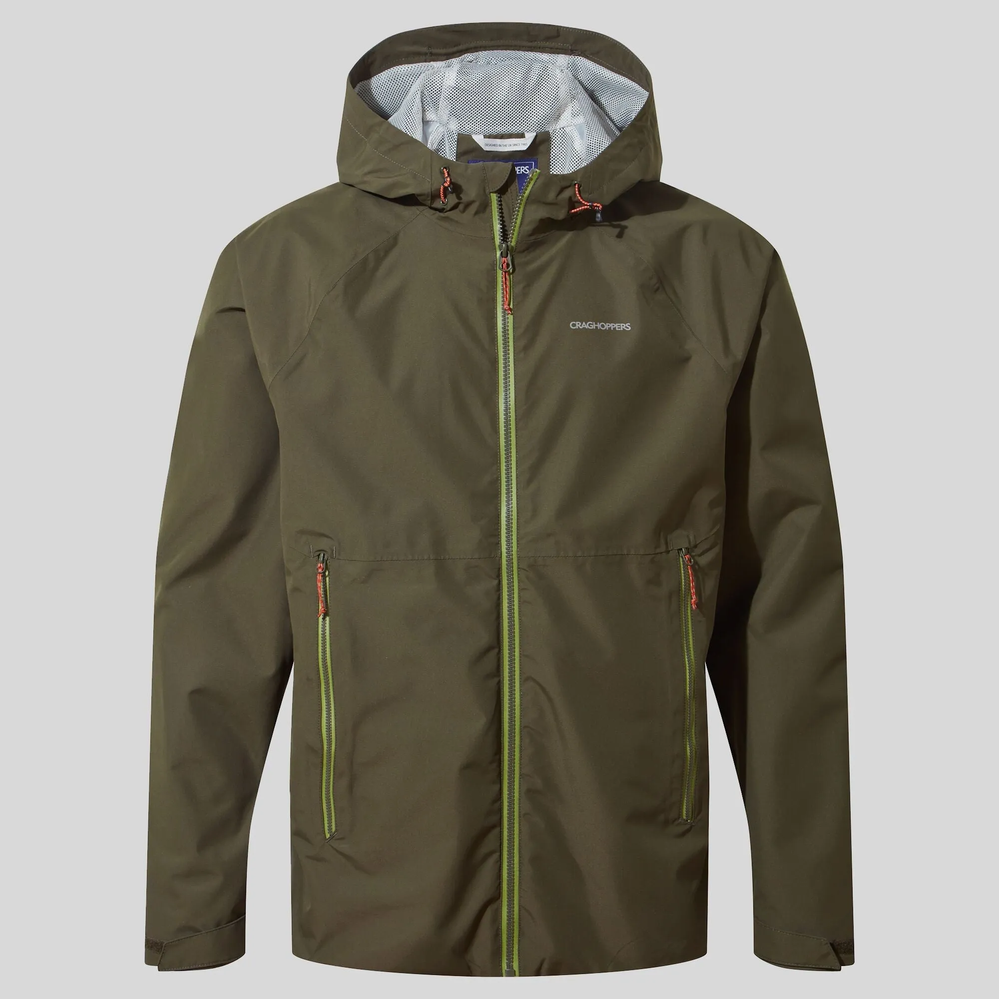 Craghoppers Mens Sebastian Waterproof Breathable Jacket-WOODLAND