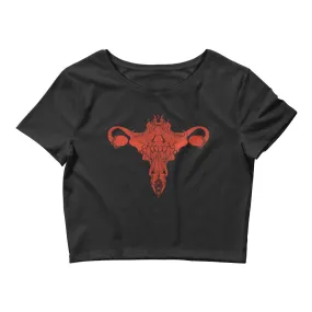 Death Metal Uterus, Women’s Crop Top