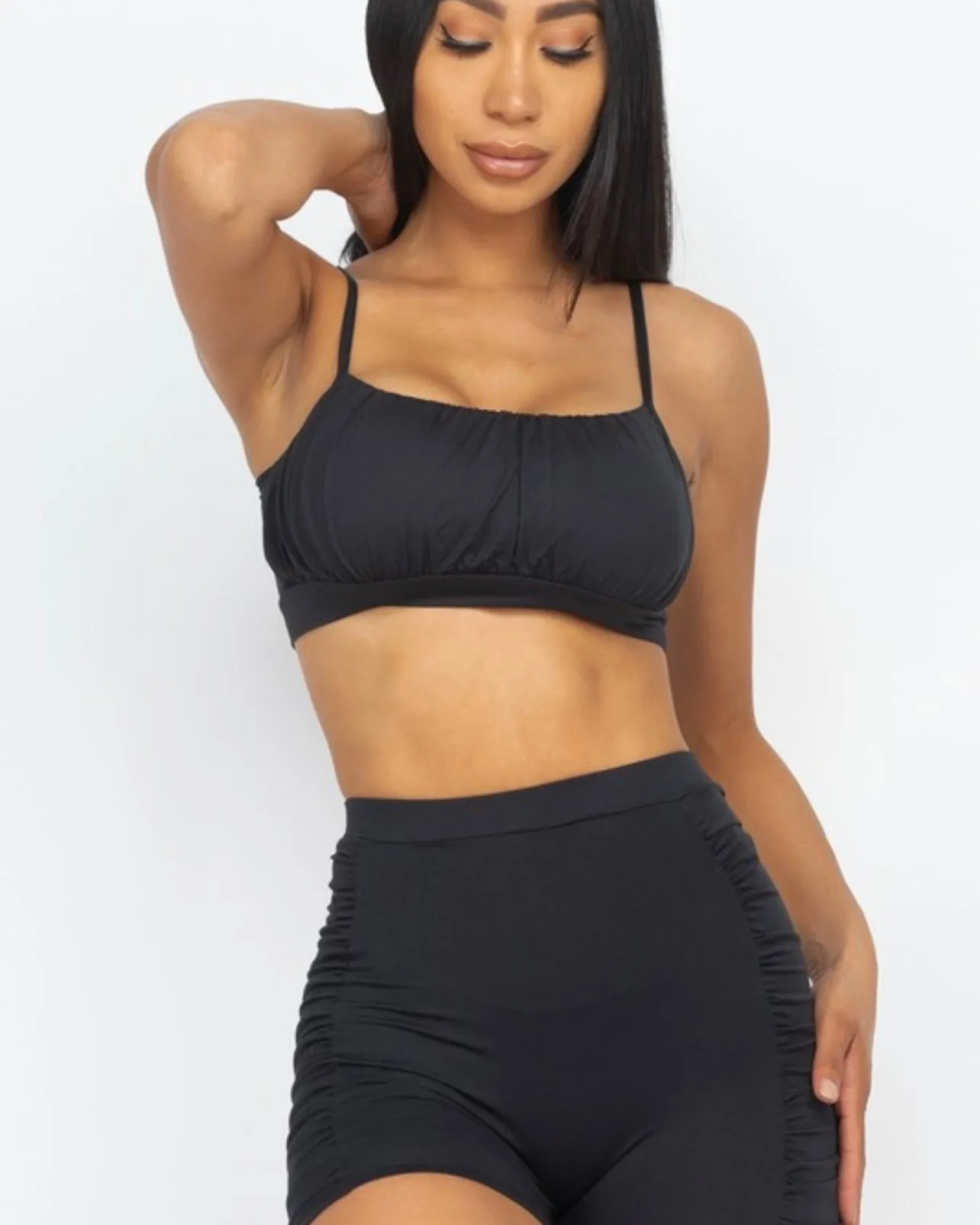 Delilah Biker Shorts Set