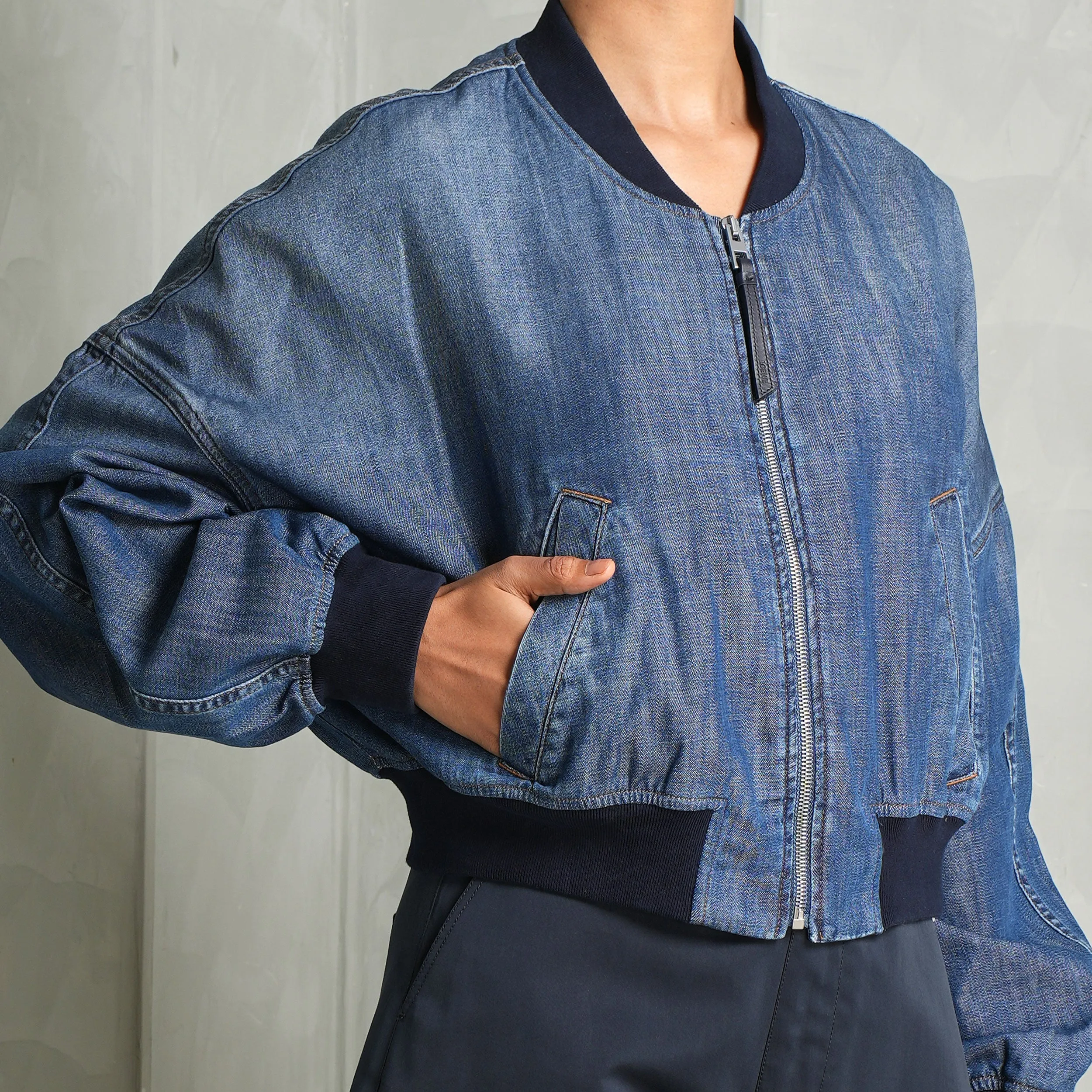 Denim Bomber Jacket