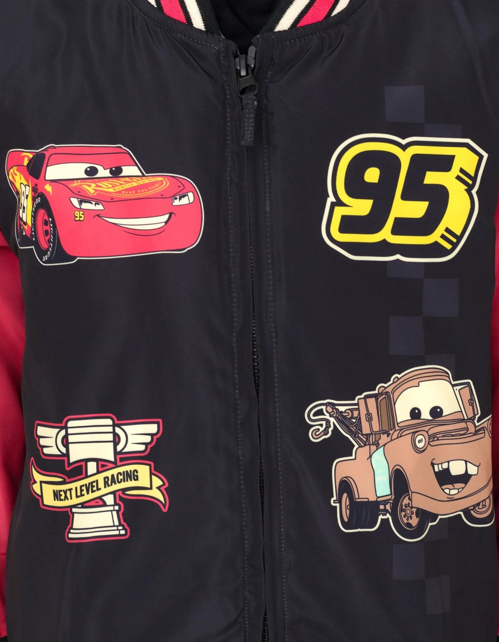 Disney Cars Zip Up Varsity Bomber Jacket