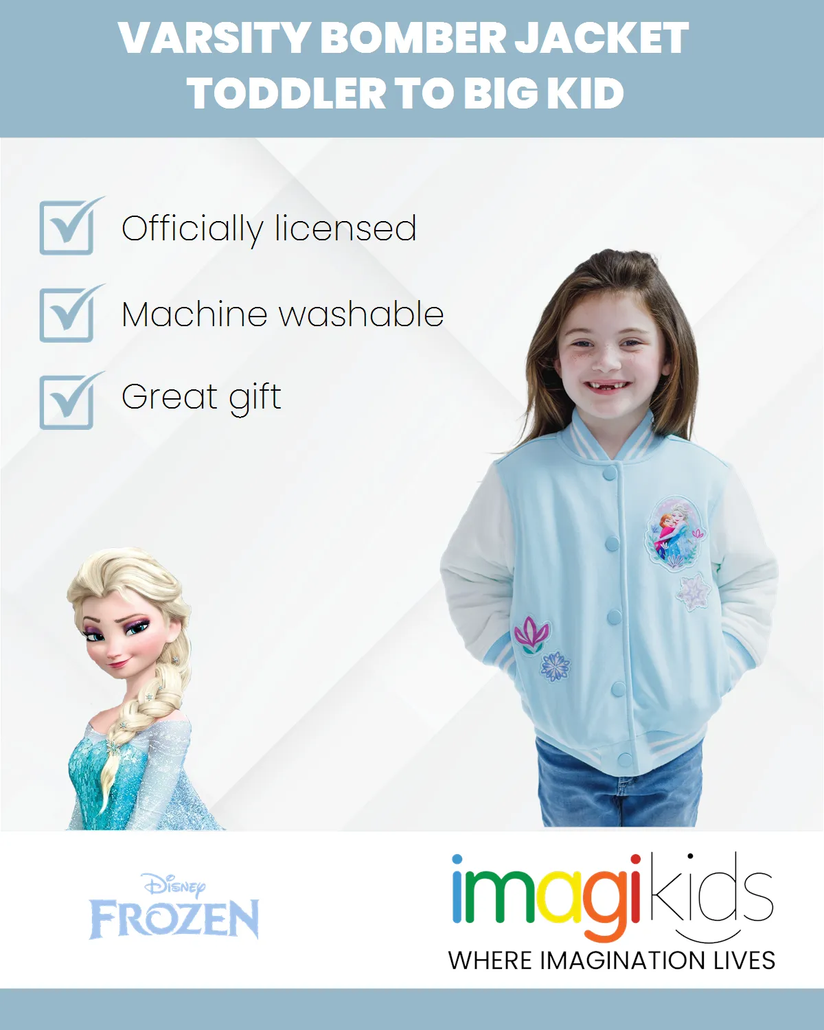 Disney Frozen Varsity Bomber Jacket