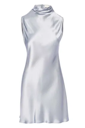 Dove Satin Sleeveless Mini Dress