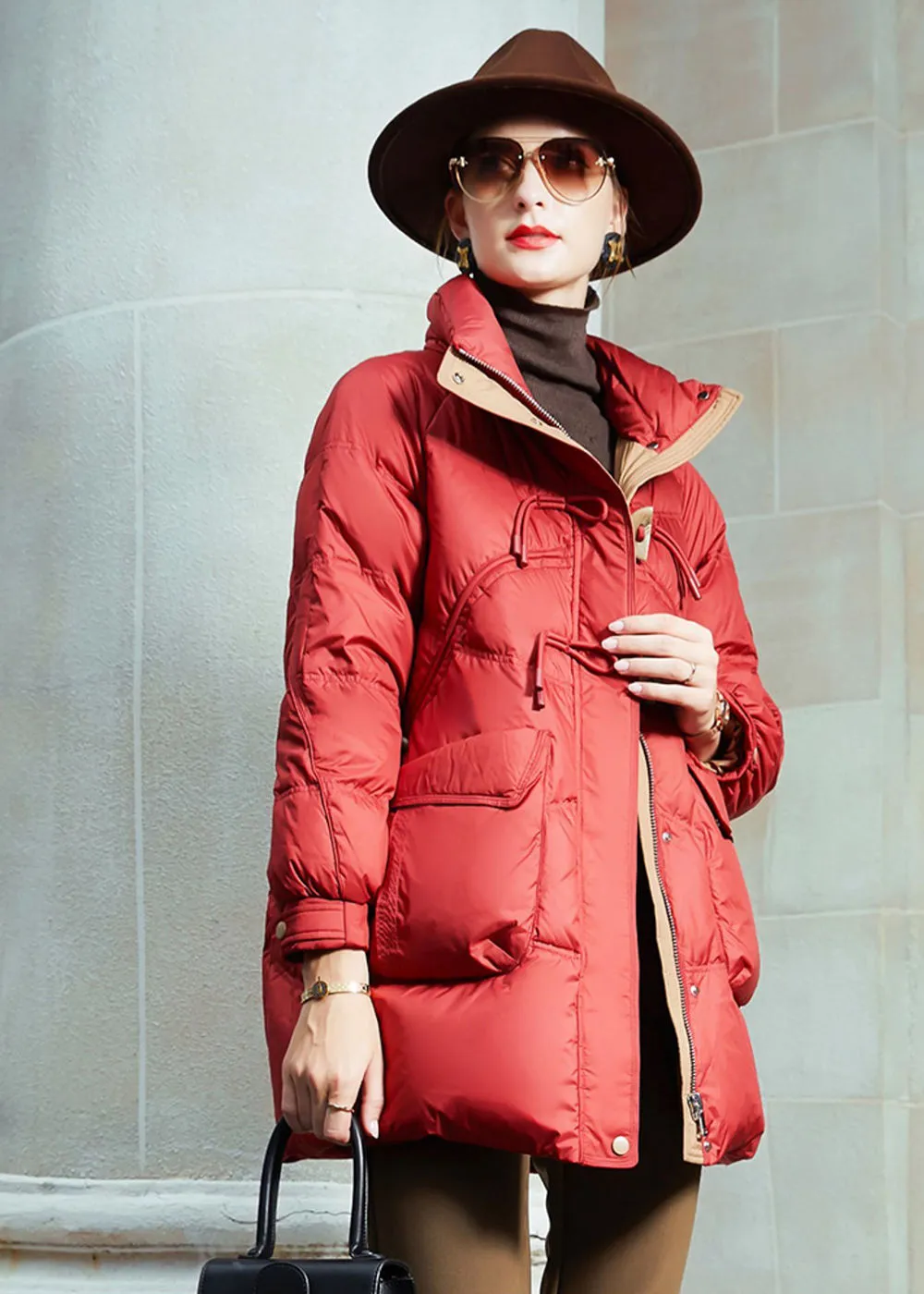 Duck Down & Feather Puffer Coat