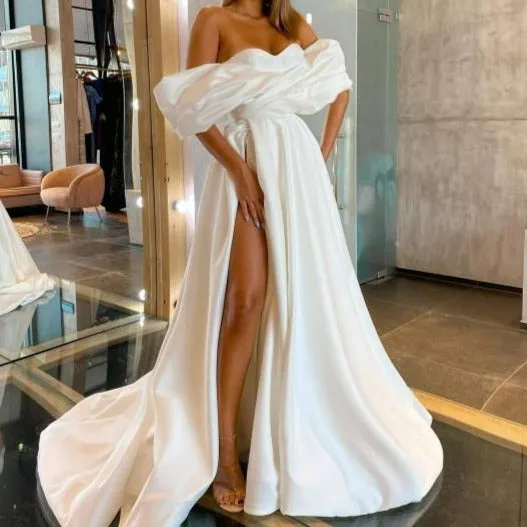 Elegant Off-Shoulder Evening Dress