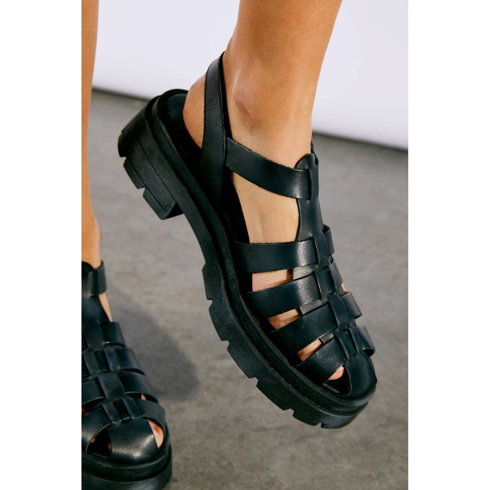 Free People Delaney Fisherman Platform Sandal