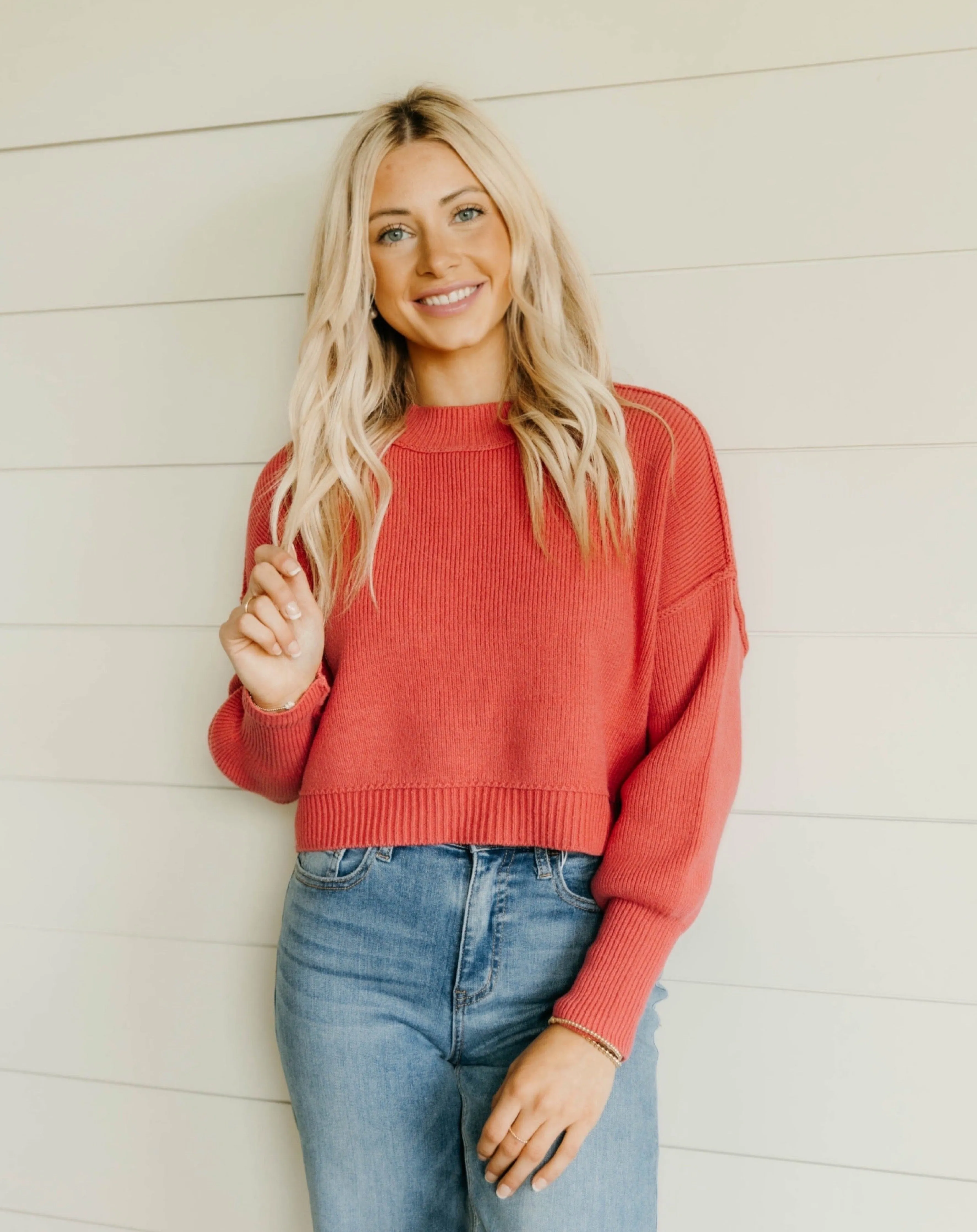 Free People Easy Street Crop Pullover