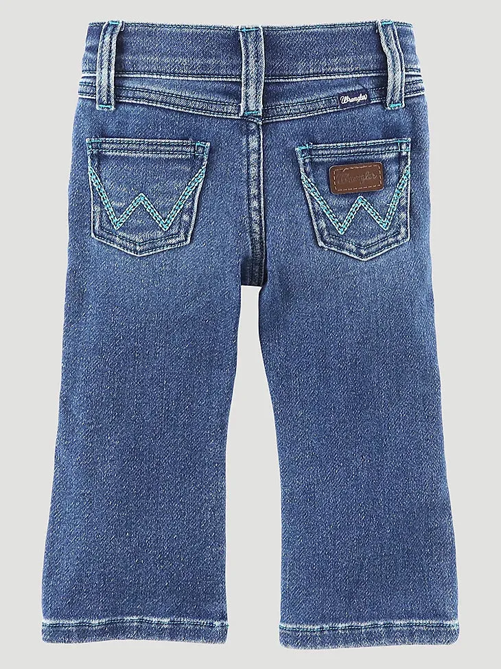 Girl's Infant/Toddler Wrangler W STITCHED BOOTCUT JEAN IN MELANIE