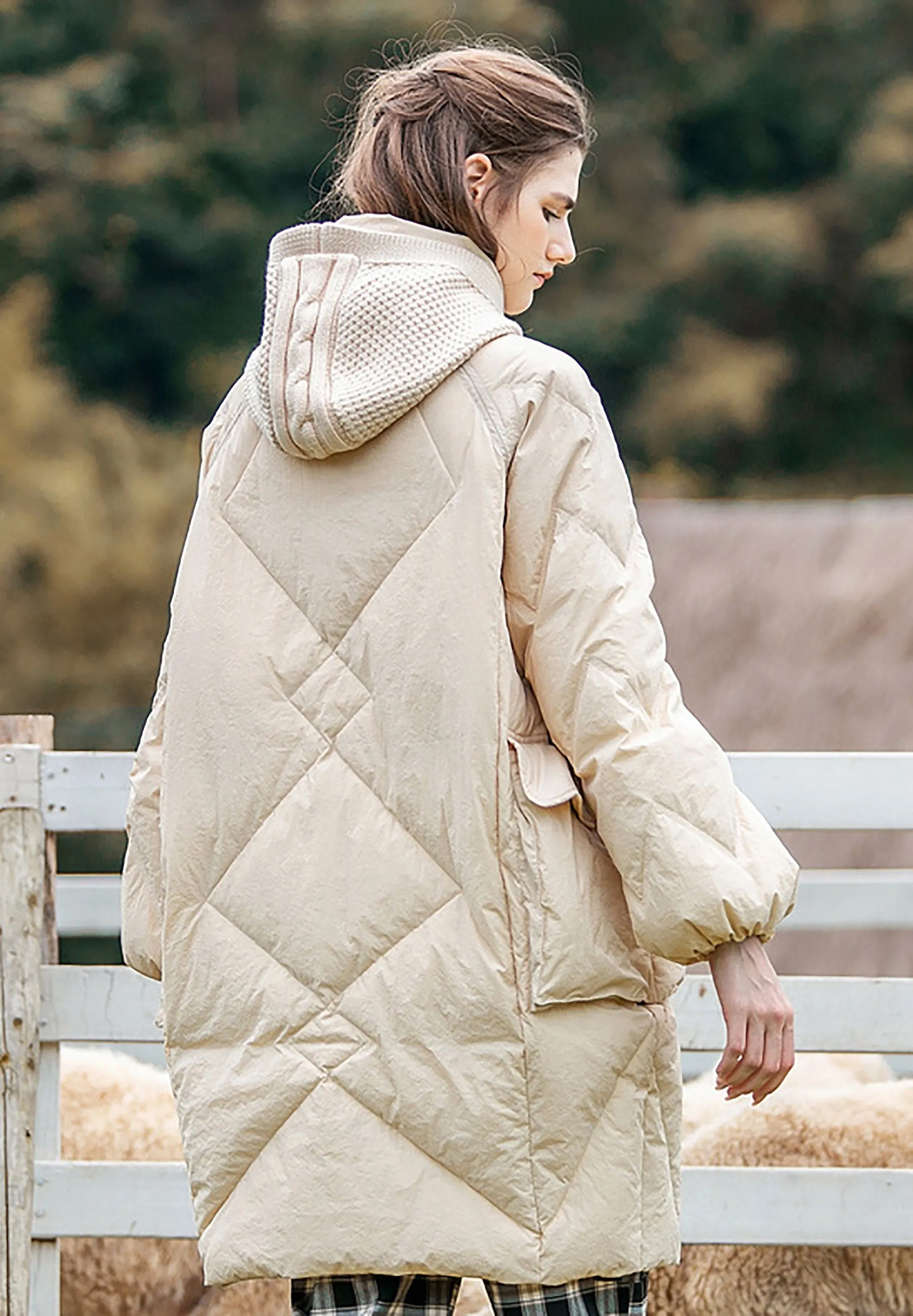 Goose Down Puffer Coat