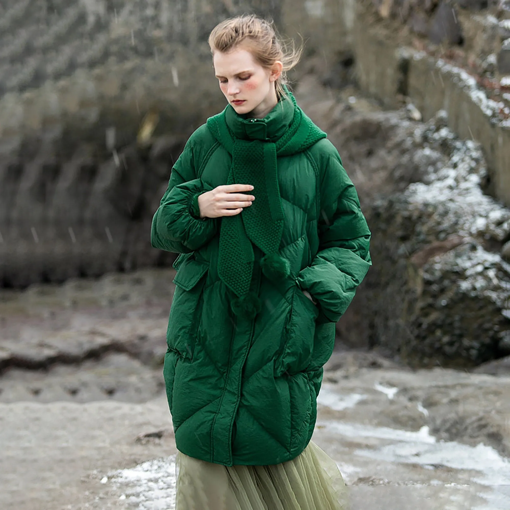 Goose Down Puffer Coat