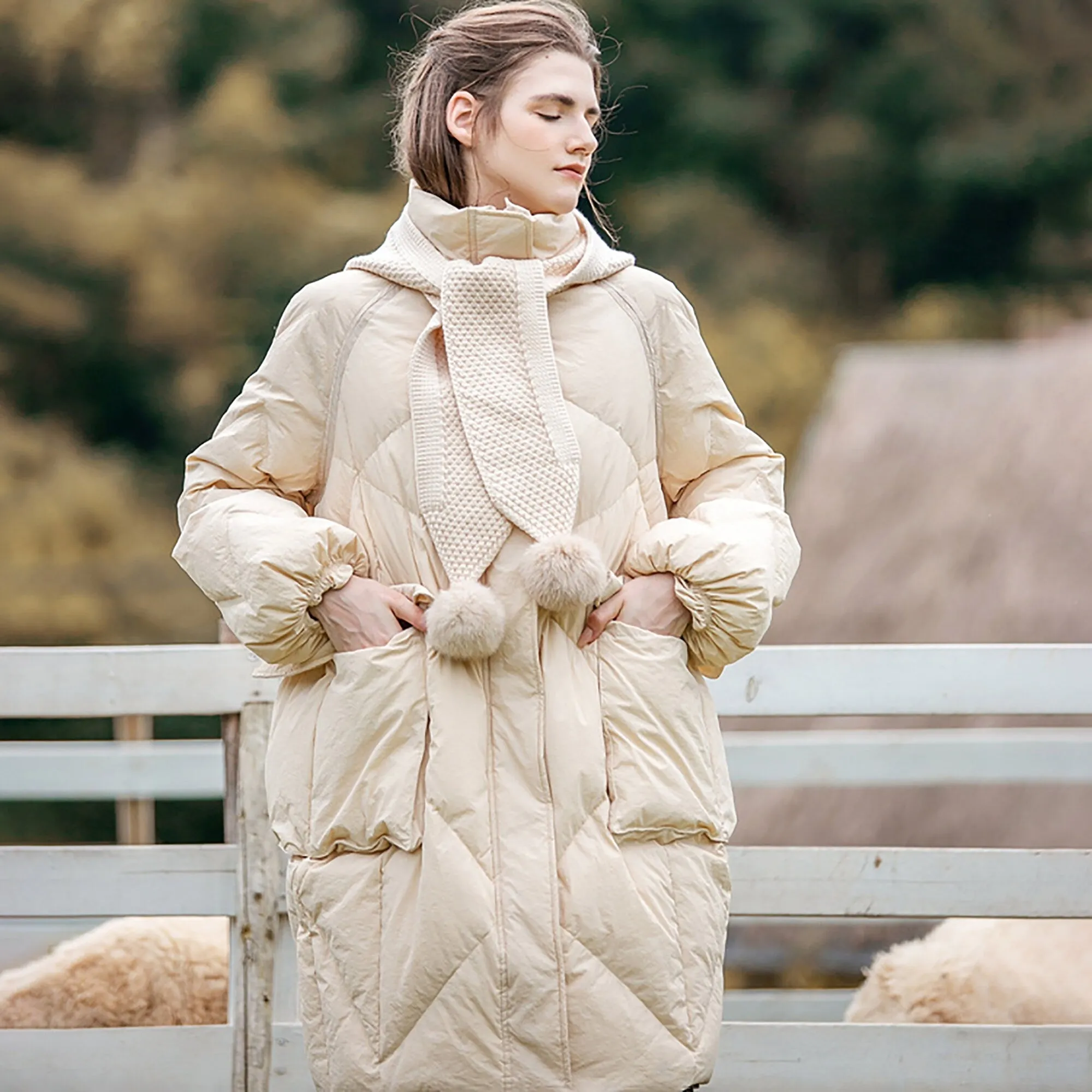 Goose Down Puffer Coat