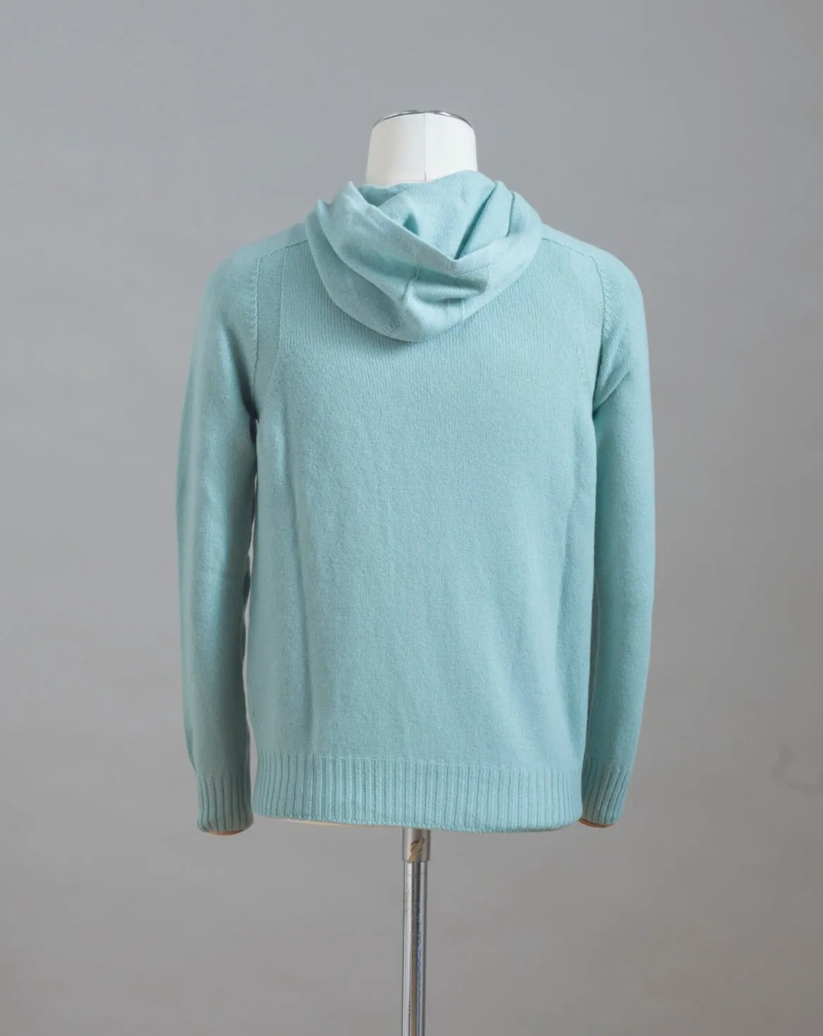 Gran Sasso Geelong Wool Hoodie / Mint