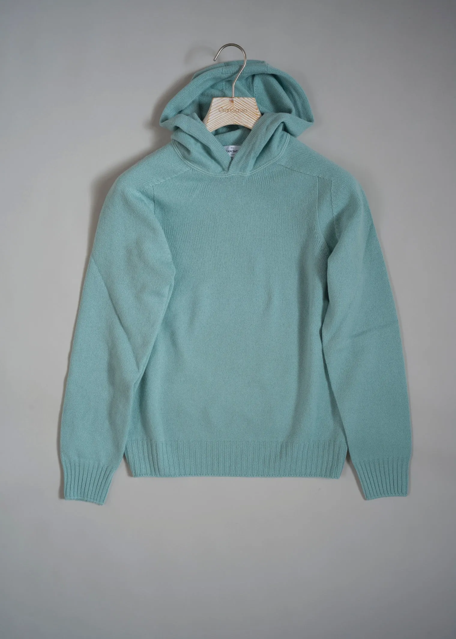 Gran Sasso Geelong Wool Hoodie / Mint