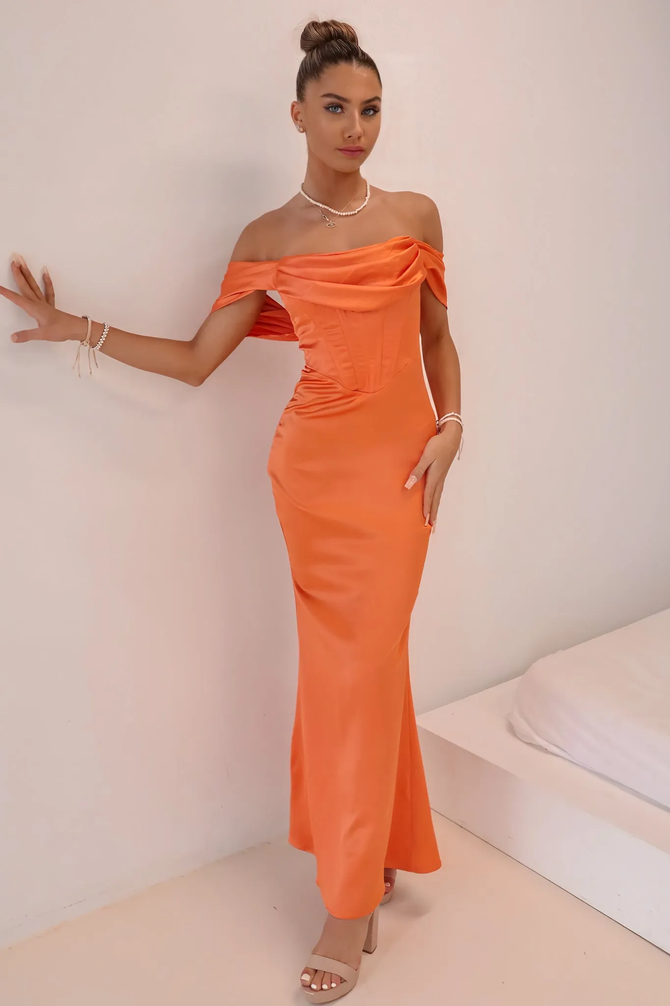 Grazia Formal Dress - Orange