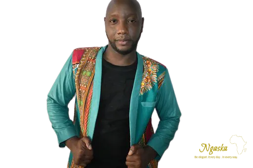 Green Dashiki Jacket DJGR