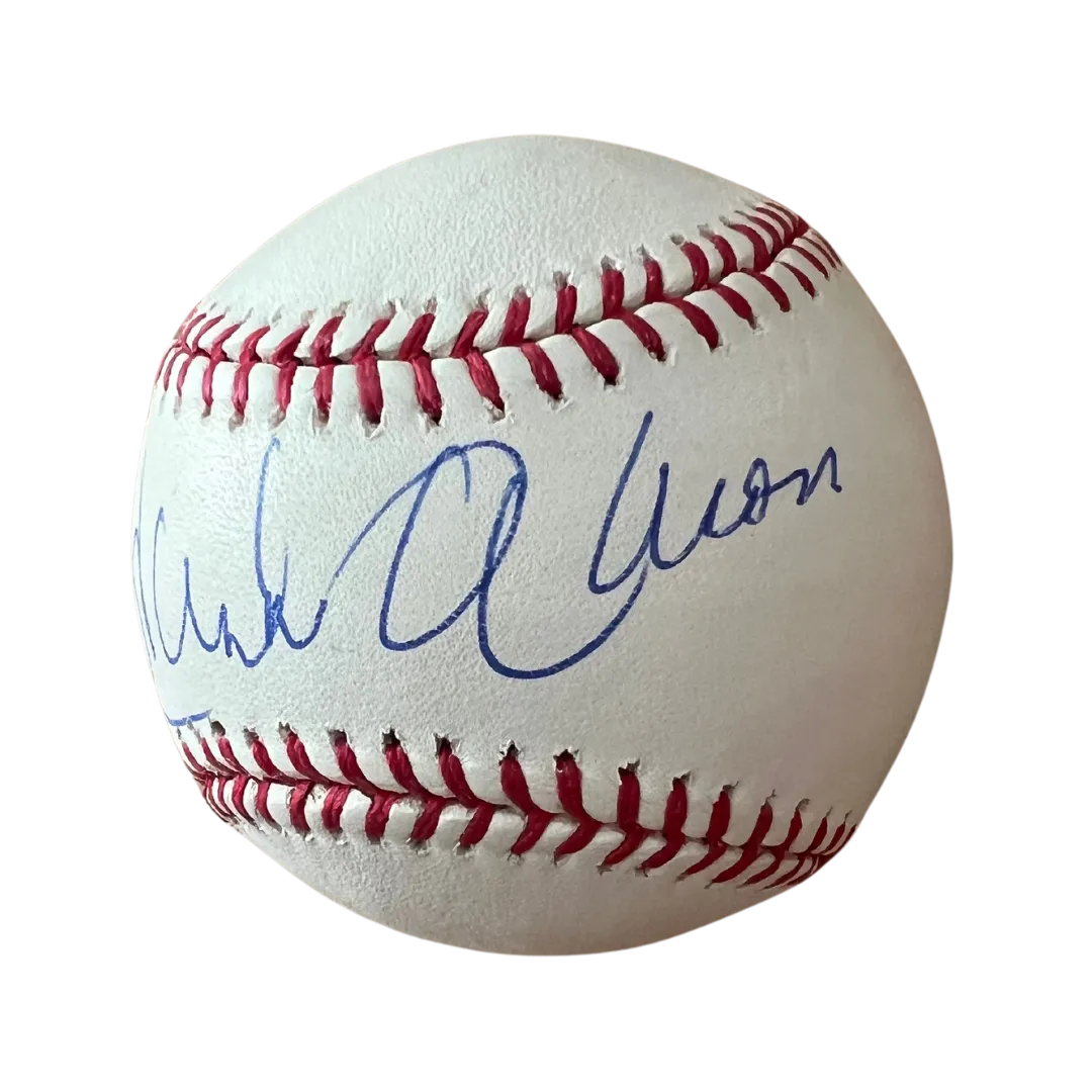 Hank Aaron Atlanta Braves Autographed Official Major League Baseball - Steiner COA