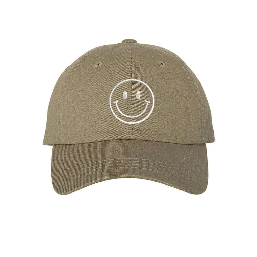 Happy Face Baseball Hat - Positive Vibes Baseball Caps