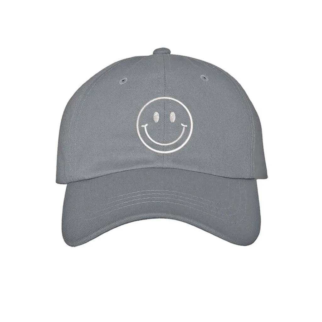 Happy Face Baseball Hat - Positive Vibes Baseball Caps