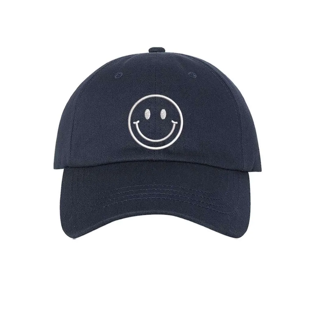 Happy Face Baseball Hat - Positive Vibes Baseball Caps