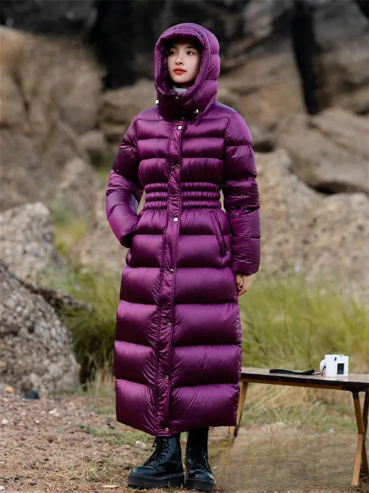 Hooded Long Down Puffer Coat